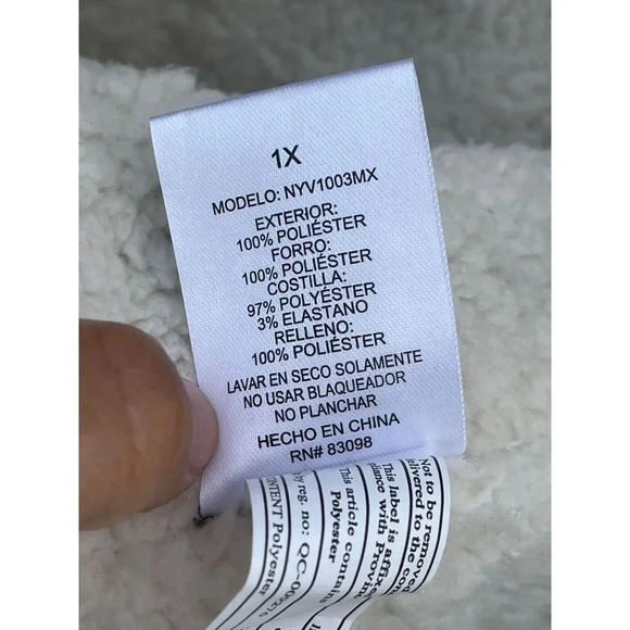 Cavalini Los Angeles Womens Sleeveless Full Zip Quilted Outerwear Vest Dage 1X - Picture 11 of 14